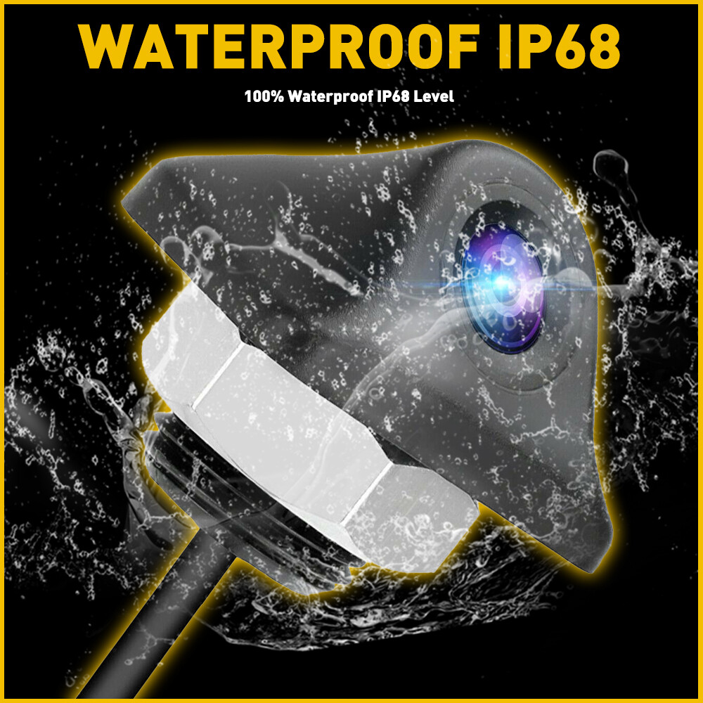 Rear View Reverse Backup Camera Parking 170°Wide Angle Night vision Adjustable