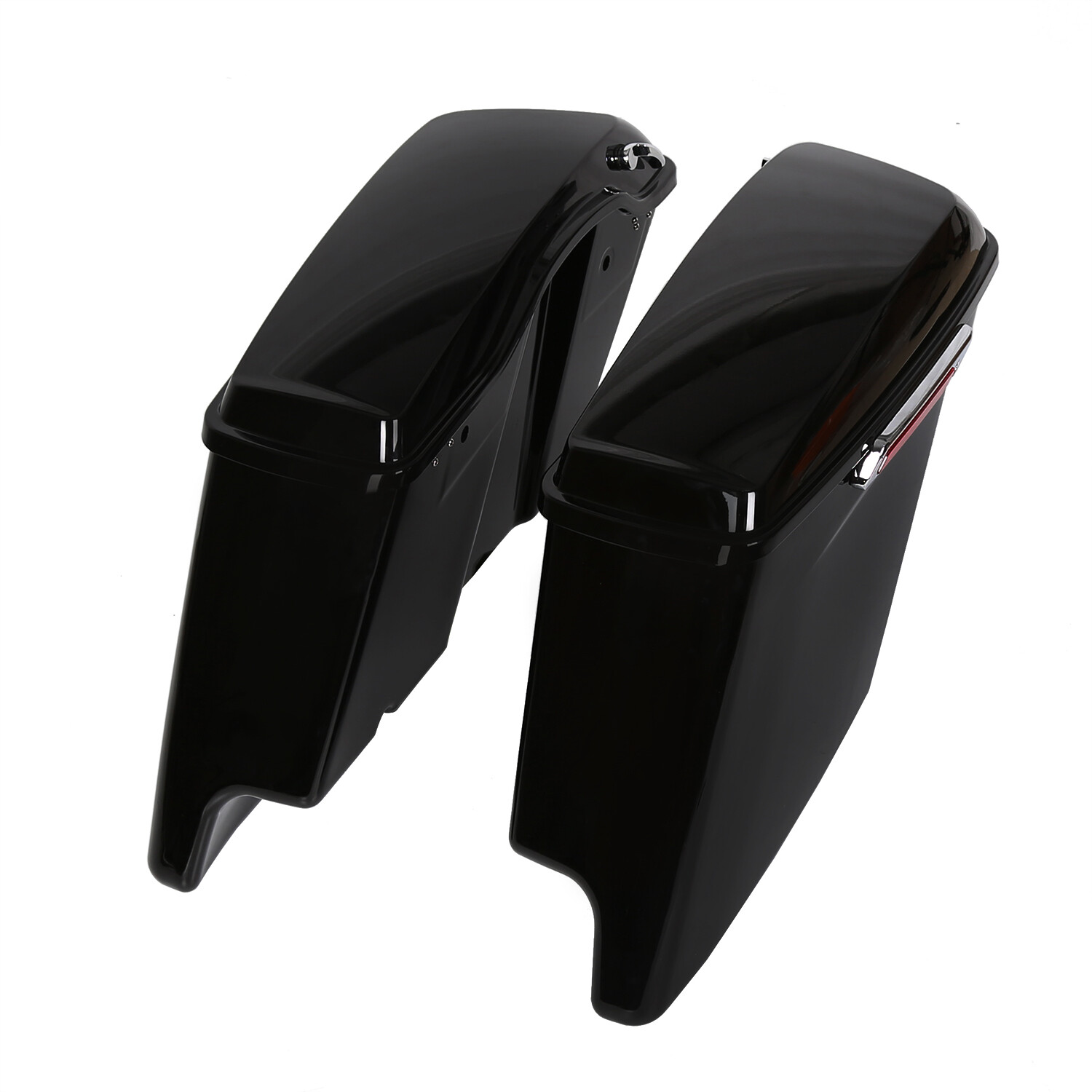 5" Stretched Extended Hard Saddle Bags For Harley Touring Road Glide 2014-2023