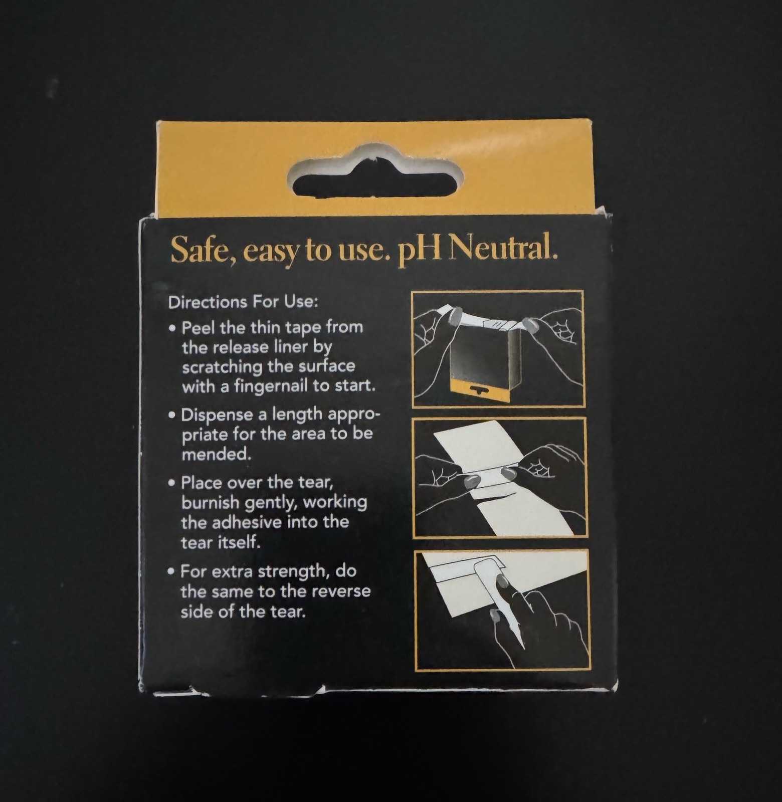 Lineco Archival Document Repair Tape Repairing Paper 1in x 35ft NIB