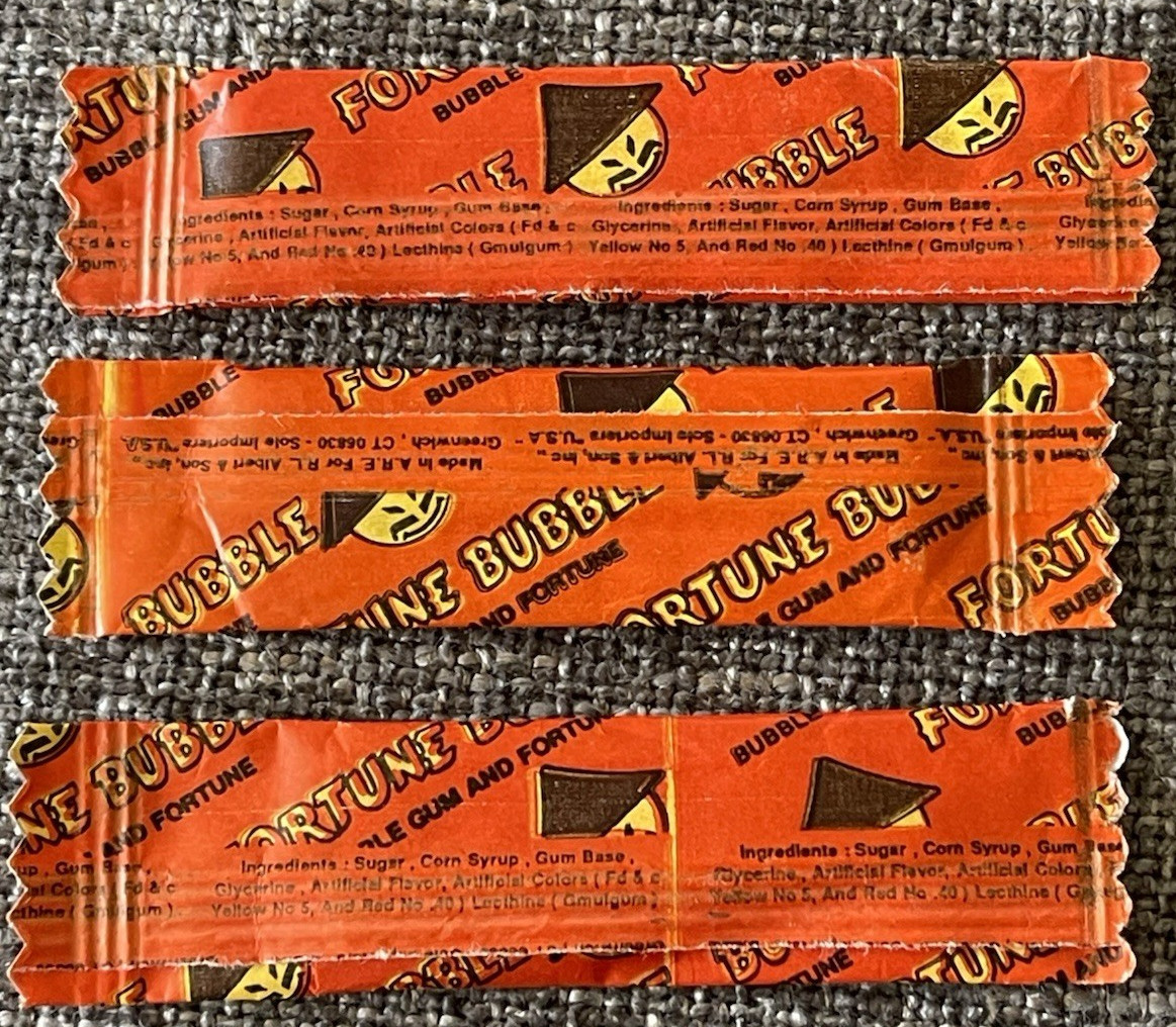 Vintage Albert & Sons FORTUNE BUBBLE Gum Lot Of 3 Unopened NOS