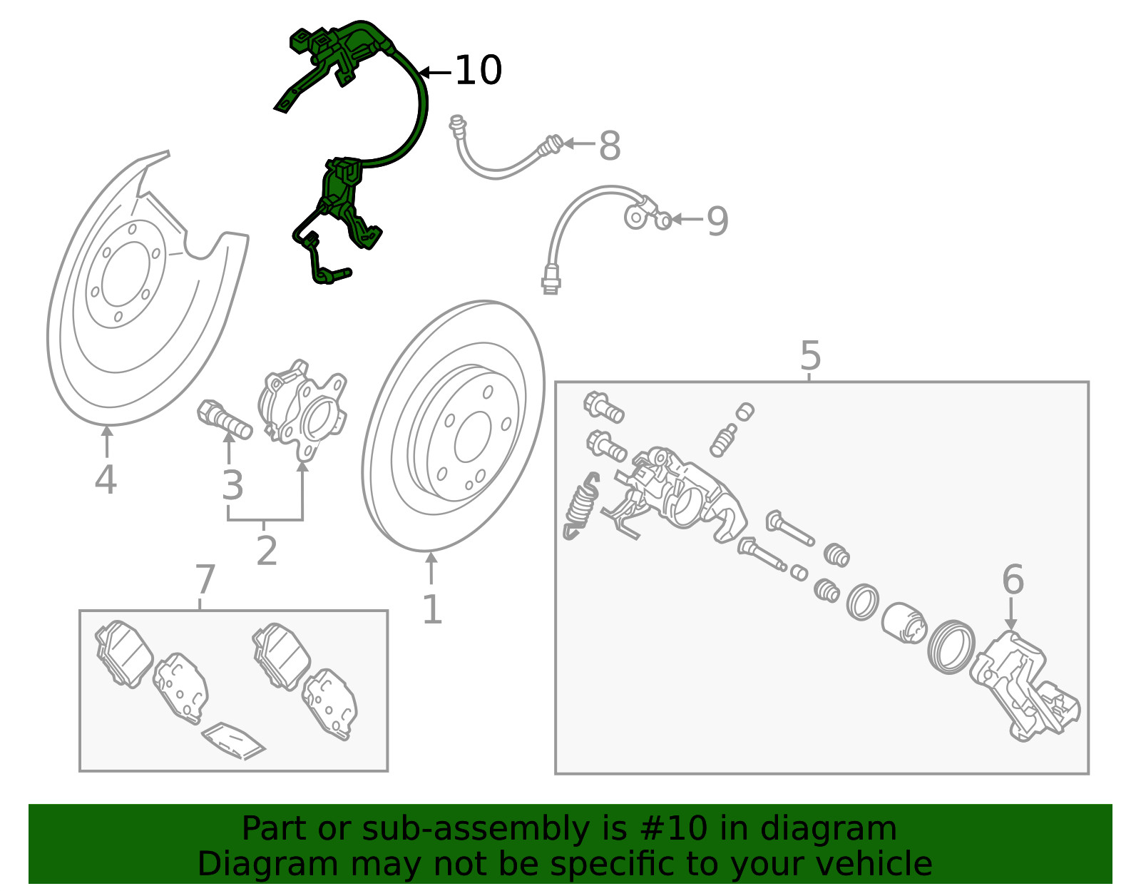 Genuine Mitsubishi Rear Speed Sensor 4820A859