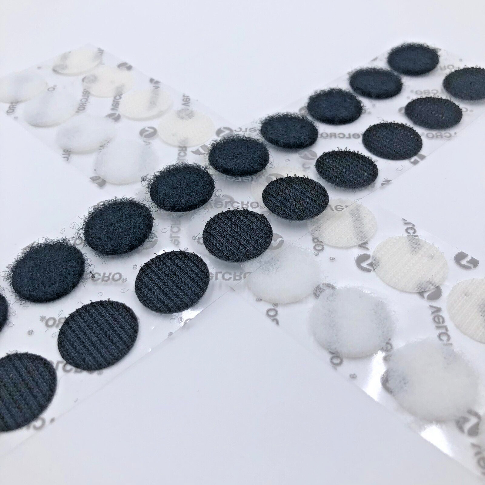 VELCRO Self Adhesive Dots Circles 3/4" Inch Diameter  10 Sets Hook and Loop