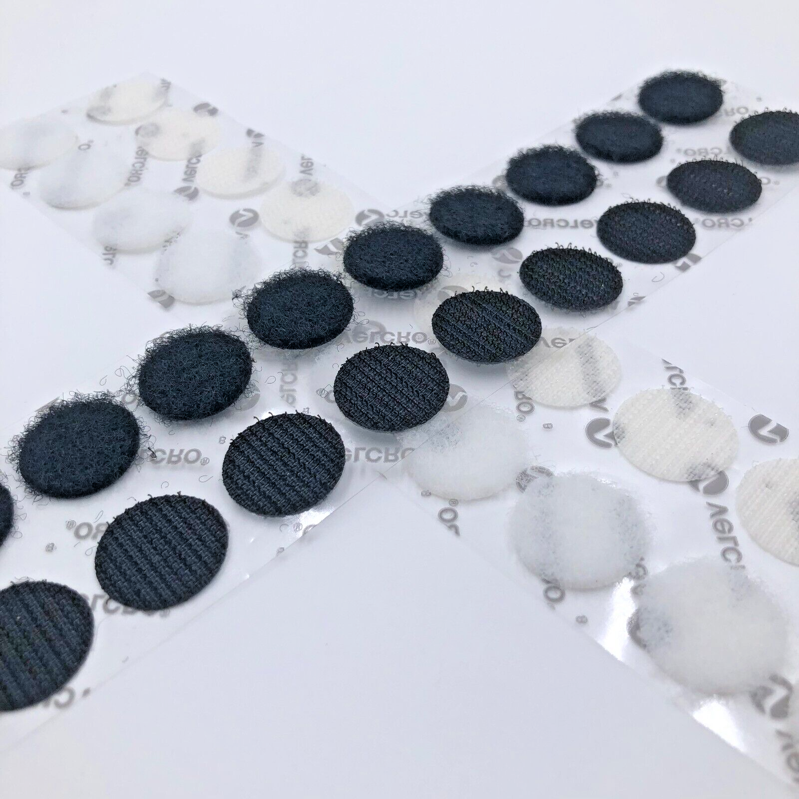 VELCRO Self Adhesive Dots Circles 3/4" Inch Diameter 10 Sets Hook and Loop