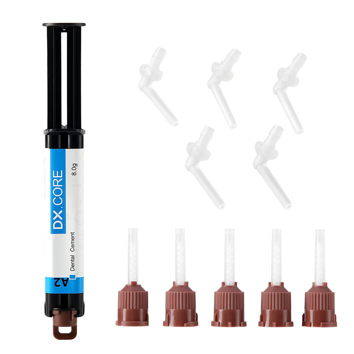 Dental Dual Cure Core Build Up Composite Resin Light and Self Cured A2 Shade