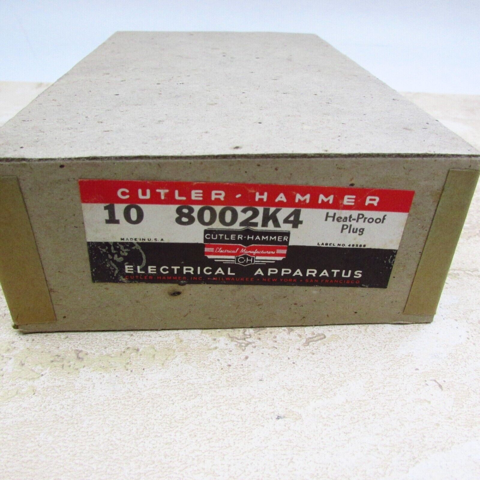 APPLIANCE CORD END 2-Prong VINTAGE Bakelite USA 5A 250V 10A 125V NEW CH 8002K4