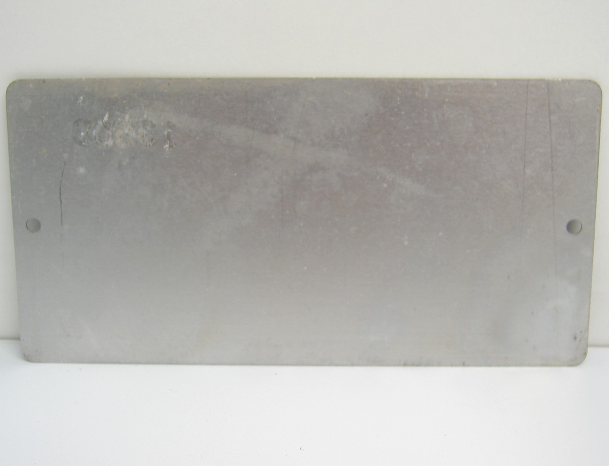 Vintage 1968 Michigan Boat Inspection Tag Metal License Plate Max Passengers Sig