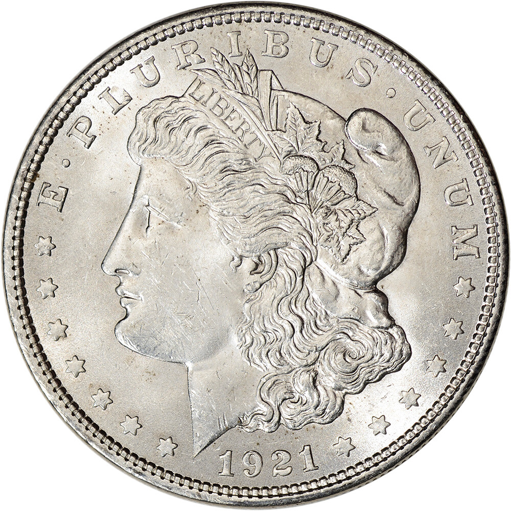 1921 US Morgan Silver Dollar $1 - BU