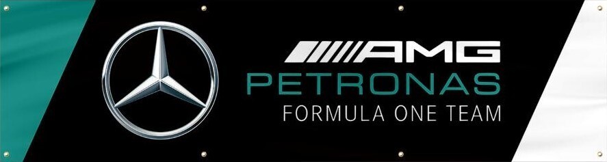 MERCEDES BENZ AMG 2'X8' BANNER FLAG SIGN FORMULA ONE RACING TEAM F1