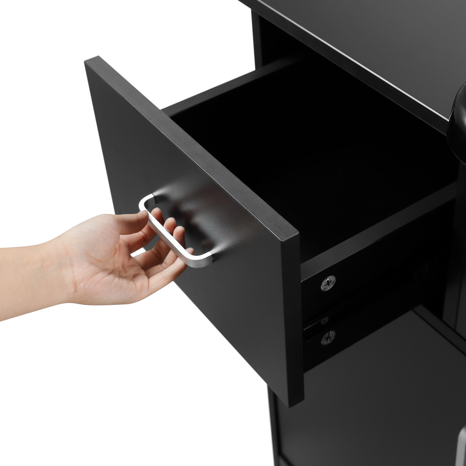 New Backwash Sink Station Shampoo Bowl Beauty Salon Spa Mirror+Drawer+USB+P Trap