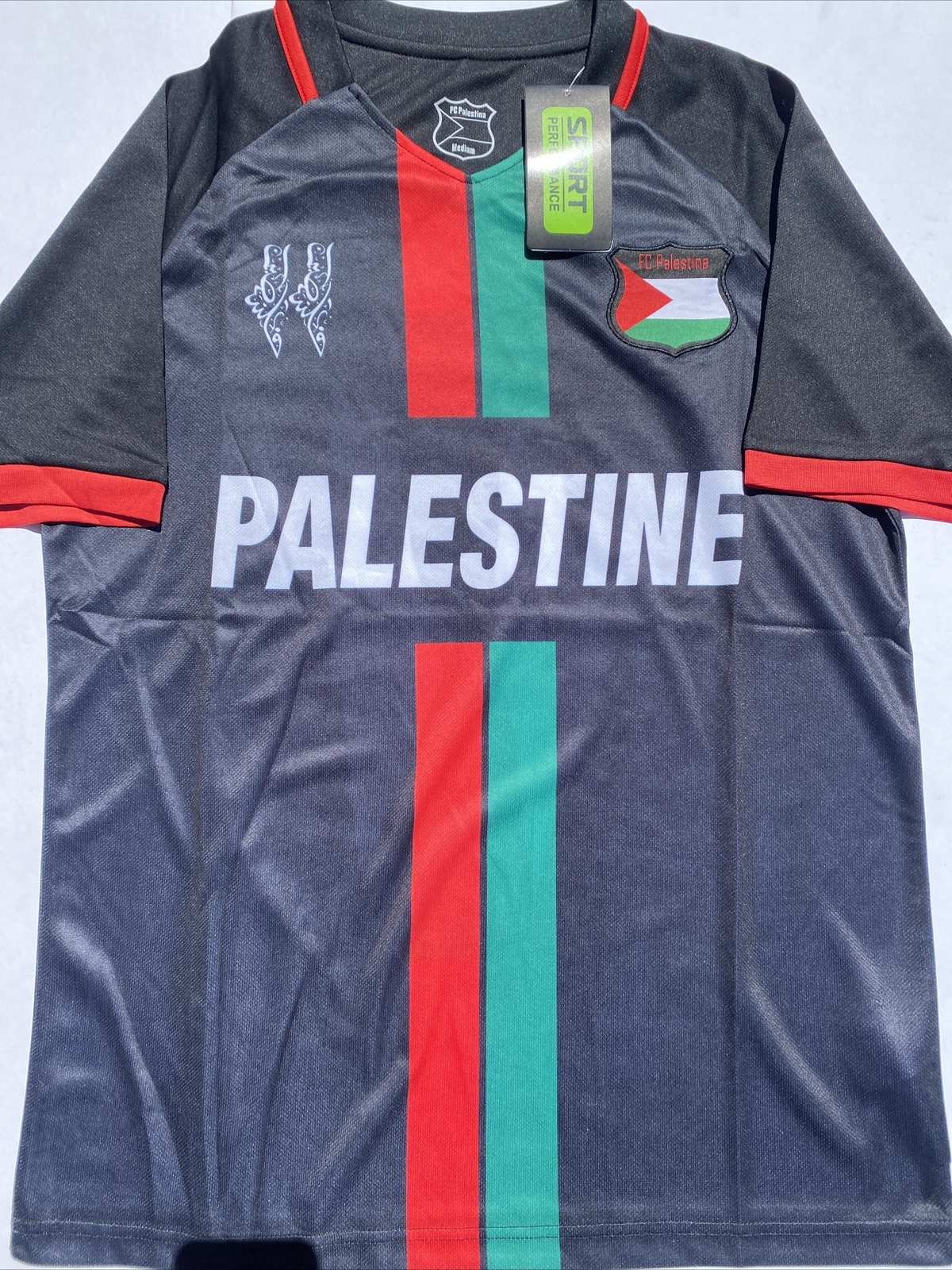 Palestine Away Jersey Black 2024 Size Large