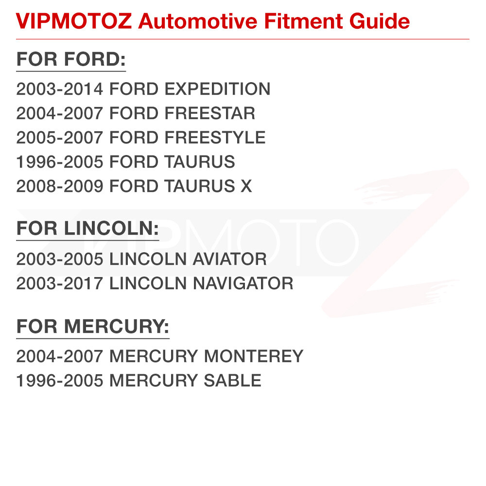 For Ford Expedition Freestar Taurus Navigator [FULL LED]License Plate Light Pair