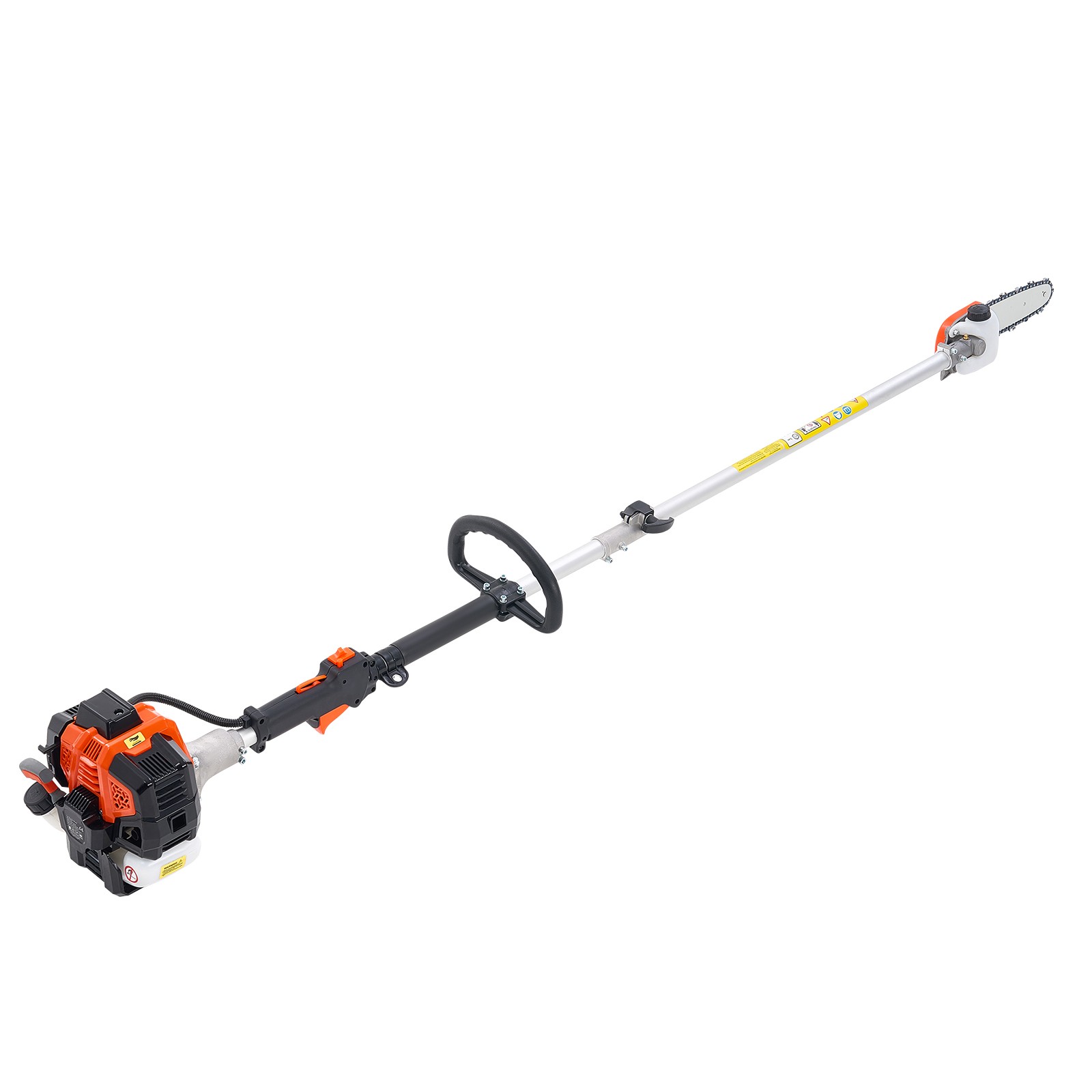 Gas Pole Saw 25CC 2-Stroke Extendable Cordless Tree Trimmer 8 in Cutting Bar