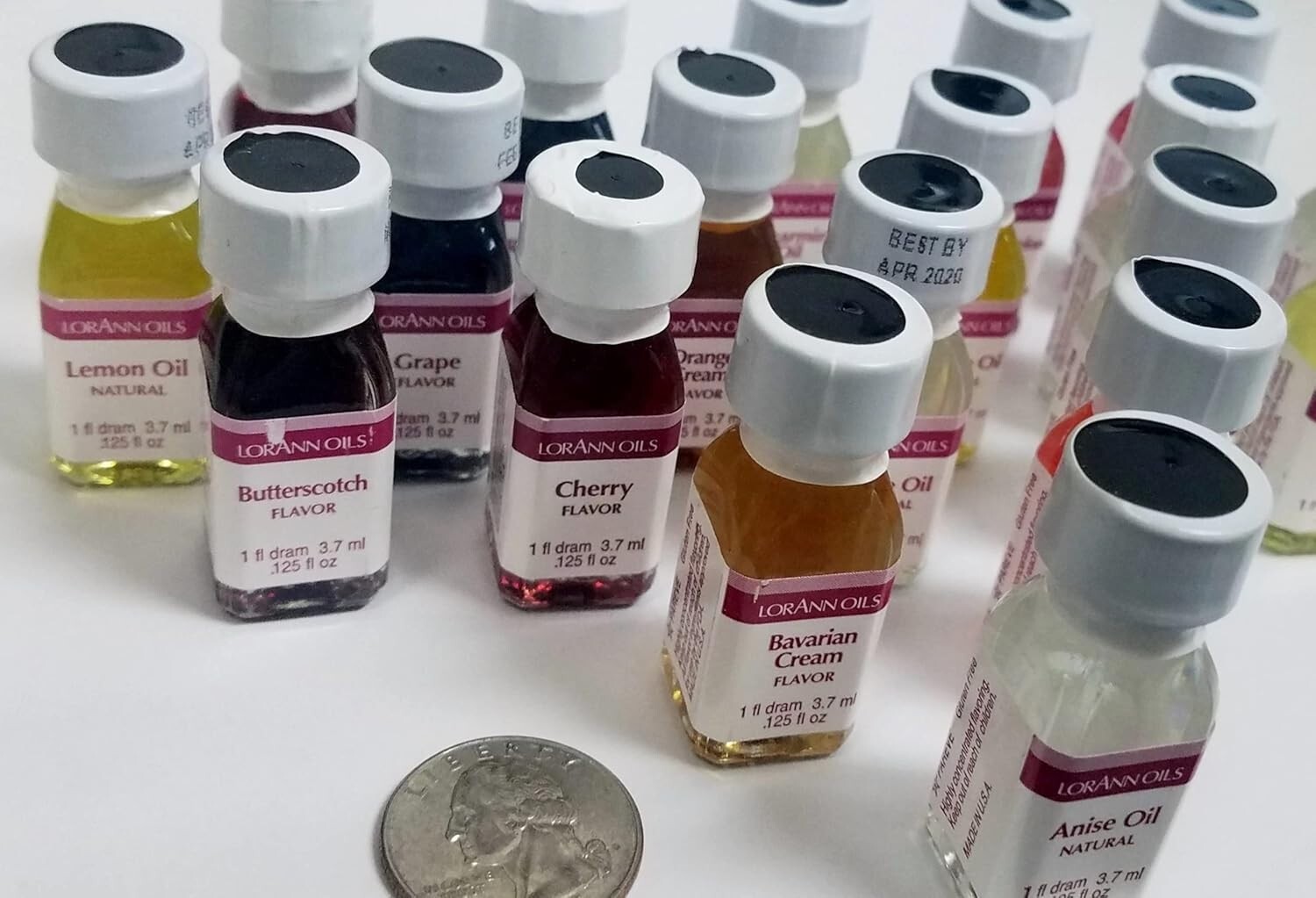 LorAnn Super Strength Flavoring Oil Variety Pack – 12 Asstd Flavors 1-dram