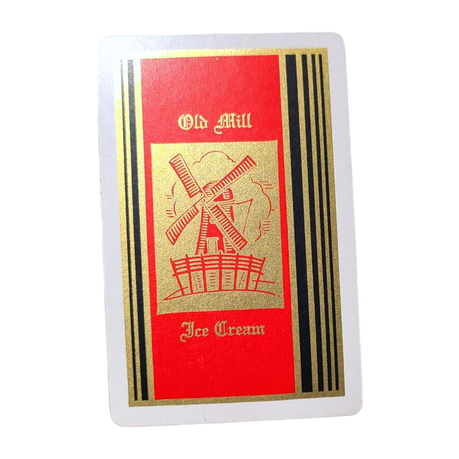 RARE Vintage Old Mill Ice Cream Single Playing Card Swap
