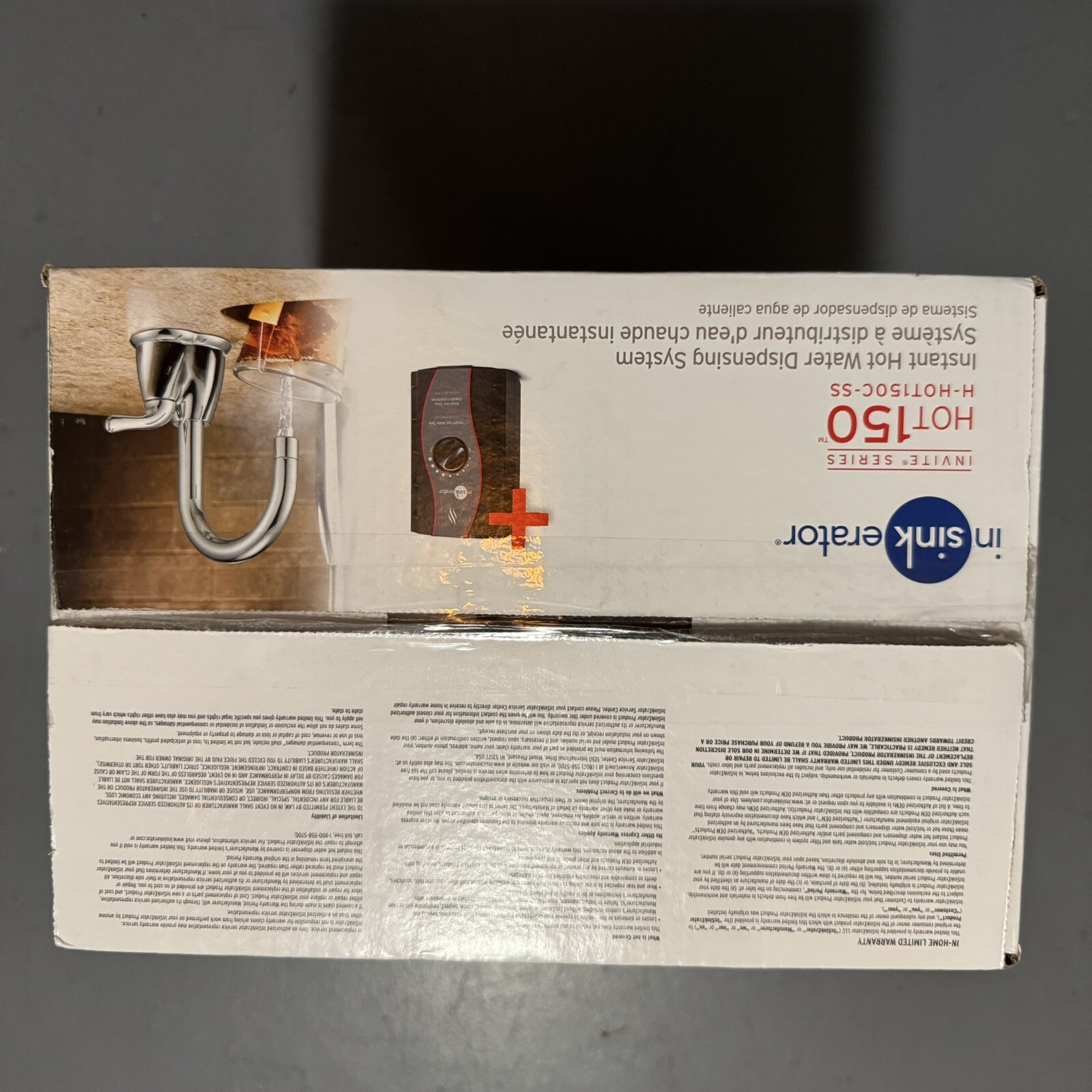 InSinkErator H-HOT150C-SS Invite Hot150 Instant Hot Water Dispenser With Tank