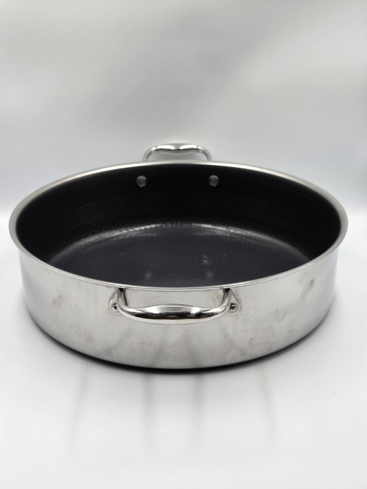 HexClad Hybrid 7-Quart Sauté Pan / Chicken Fryer - No Lid - Used Good Condition