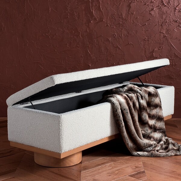 Safavieh VIANNA BOUCLE BENCH, Reduced Price 2172783569 SFV5049A