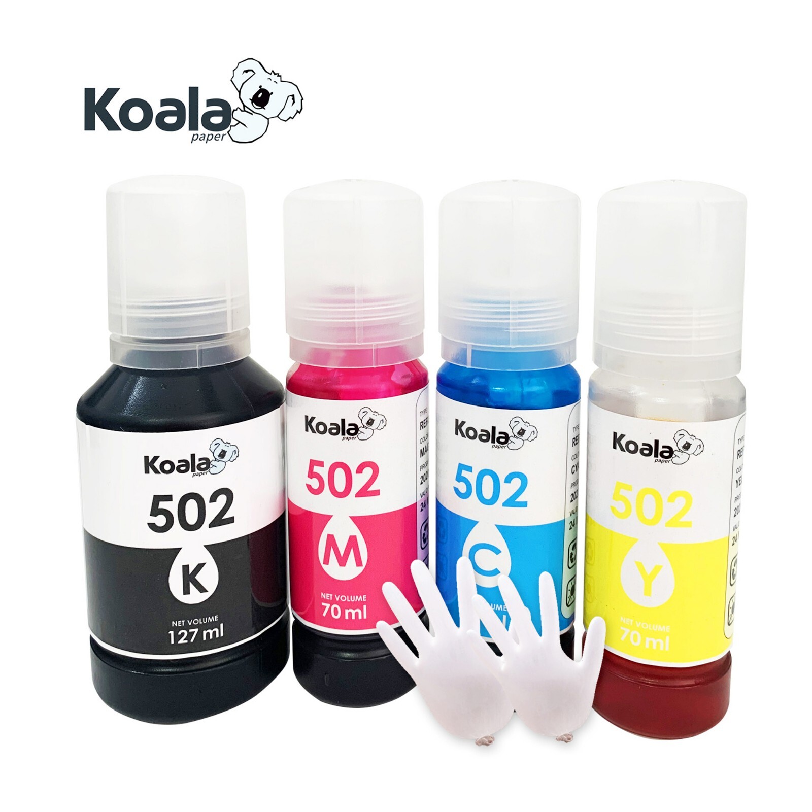 4-8 PK Koala 502 Ink Refill for Epson 502 EcoTank 2760 4760 3760 ST-2000 ET-2750