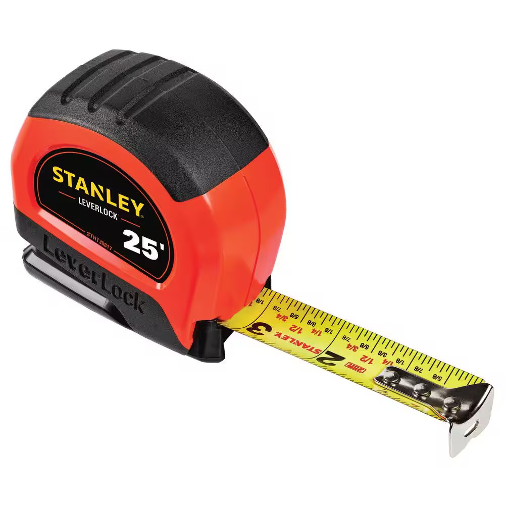 25 Ft. Lever Lock High Visibility Tape Measure