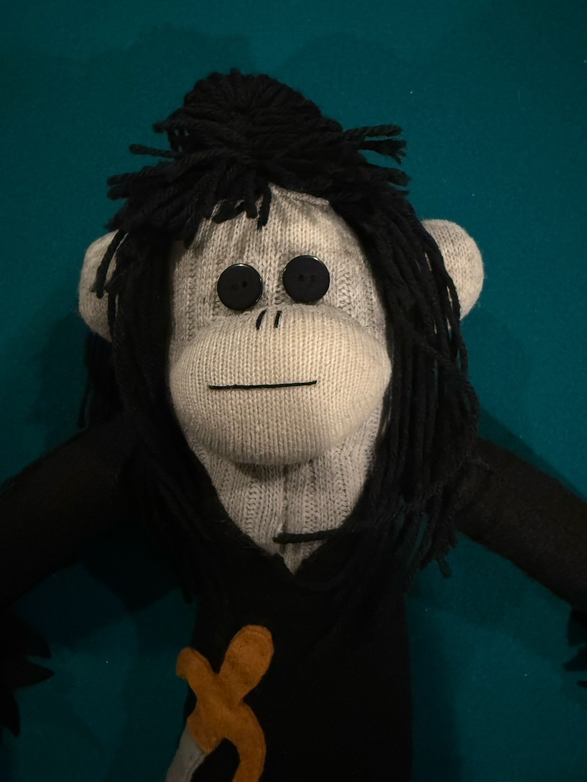 Custom Elvira Mistress Of The Dark 19" Figure Plush Sock Monkey Doll Horror