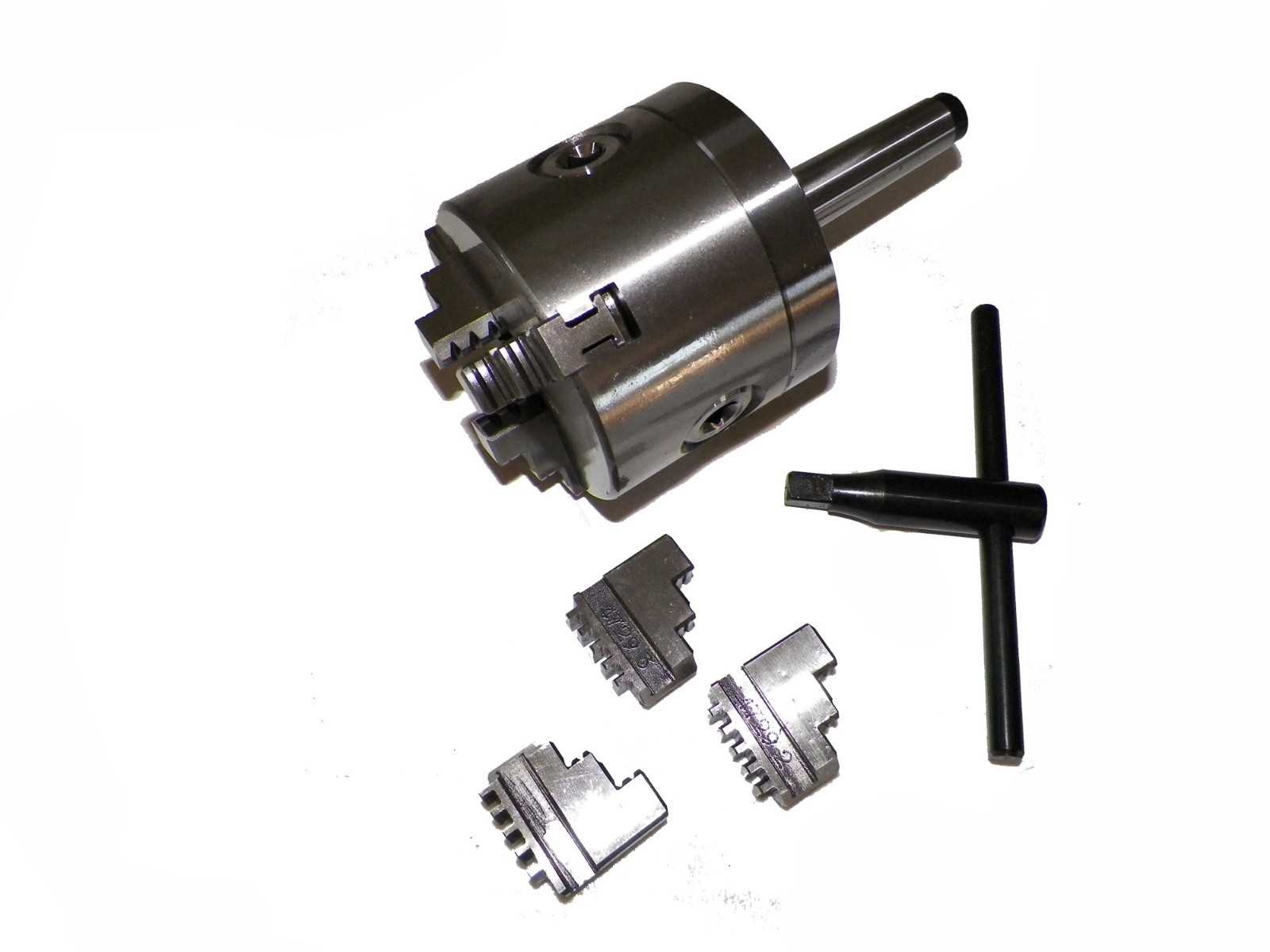 3" 3 Jaw Precision Lathe Chuck with MT2  Shank (Non-Rotating)