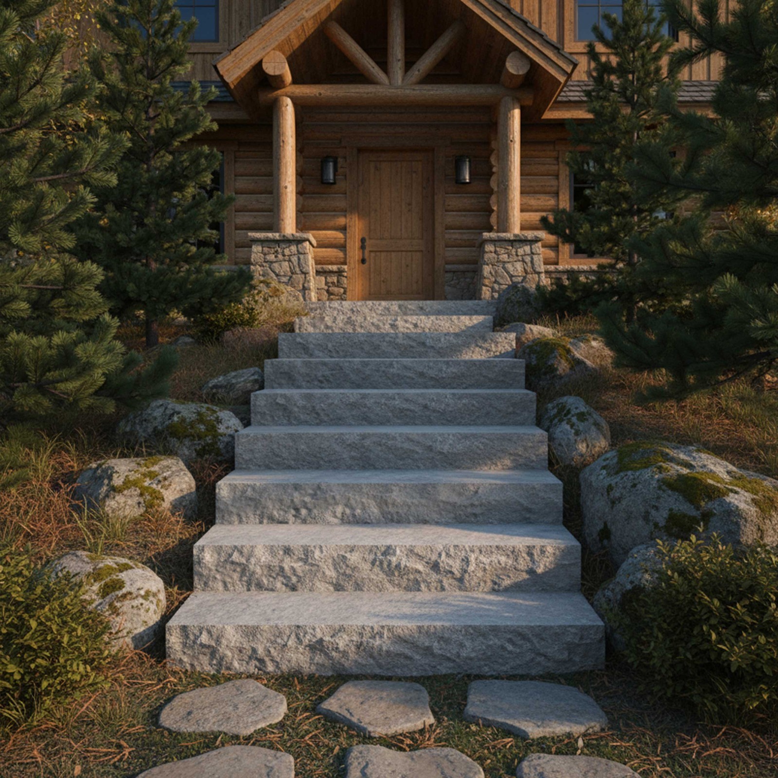 Chiseled Edge Concrete Step Form Liner, 8’L x 7.5”W x 1.5”D