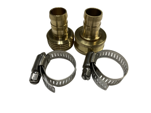 1/2" Garden Brass Mender End Repair Kit Hose Connector Male Female 0.59 Diameter
