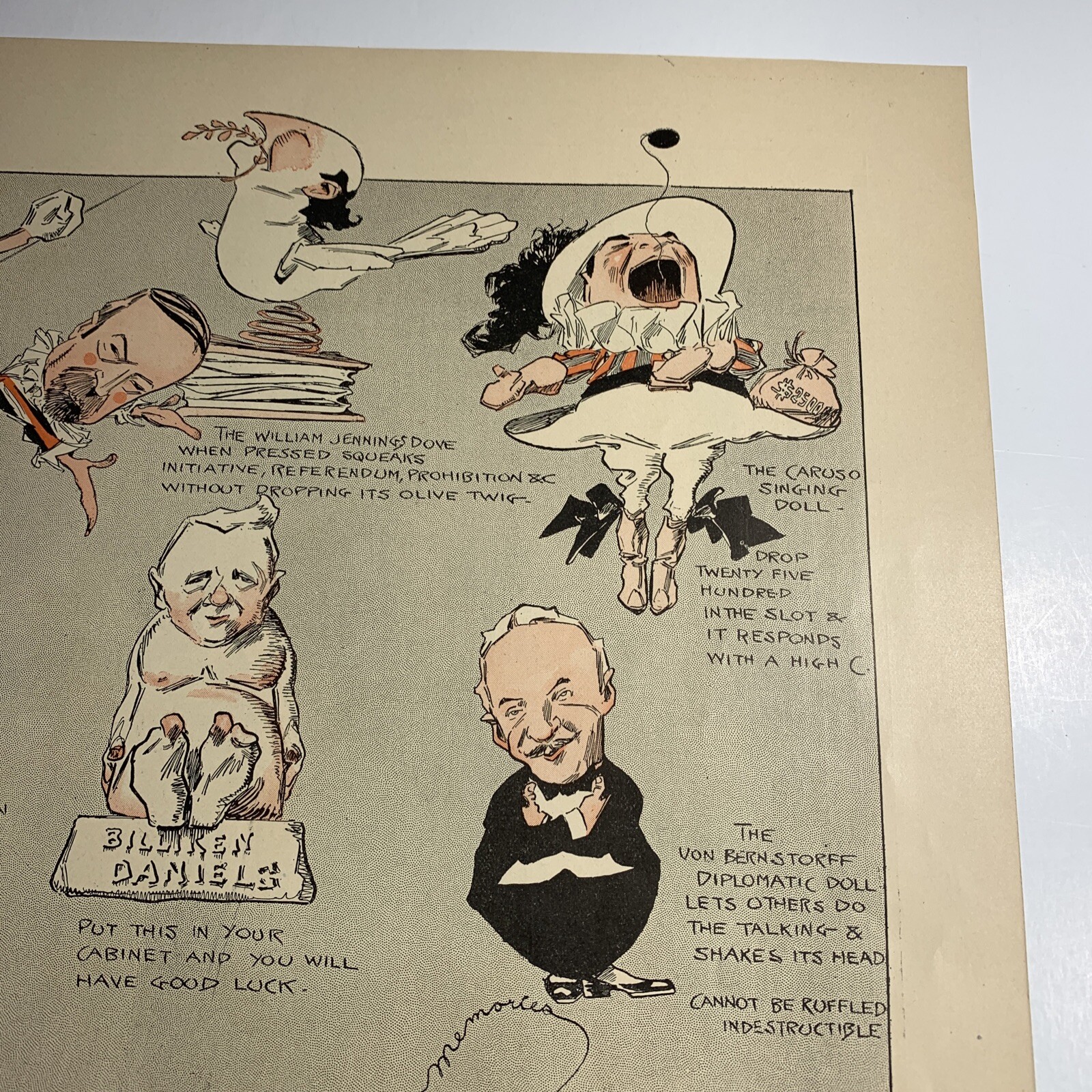 WWI 1915 Not Political Corr 2 Page Ad President Wilson No German Toys Christmas