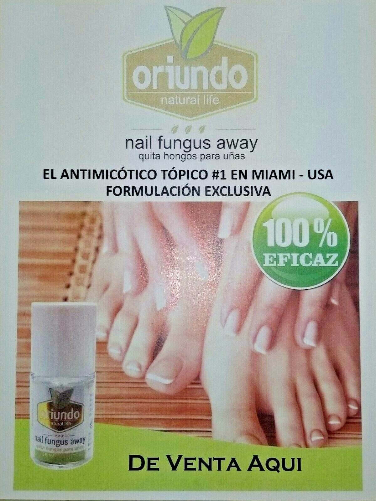 ORIUNDO Natural Life / Nail Fungus Away (Quita Hongos para Uñas) 0.5 Oz New USA