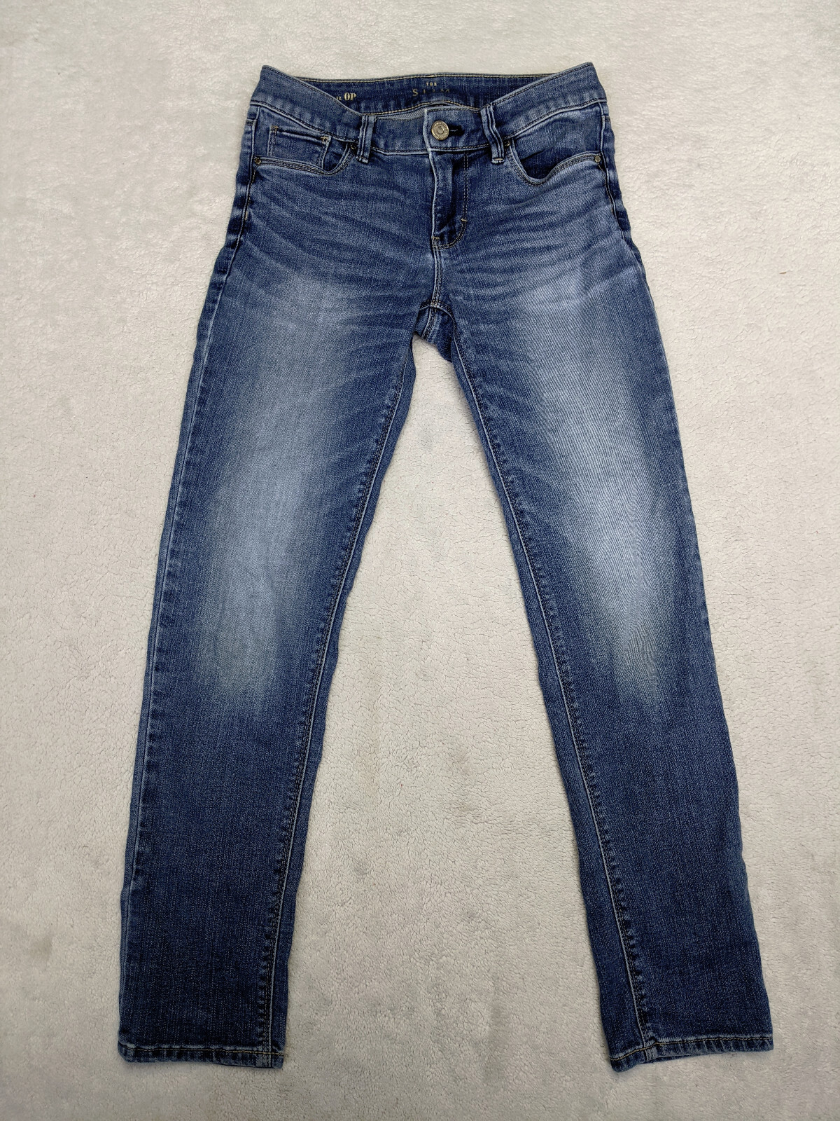 White House Black Market 'The Slim' Womens Petite 0P Blue Jeans Stretch Med Wash