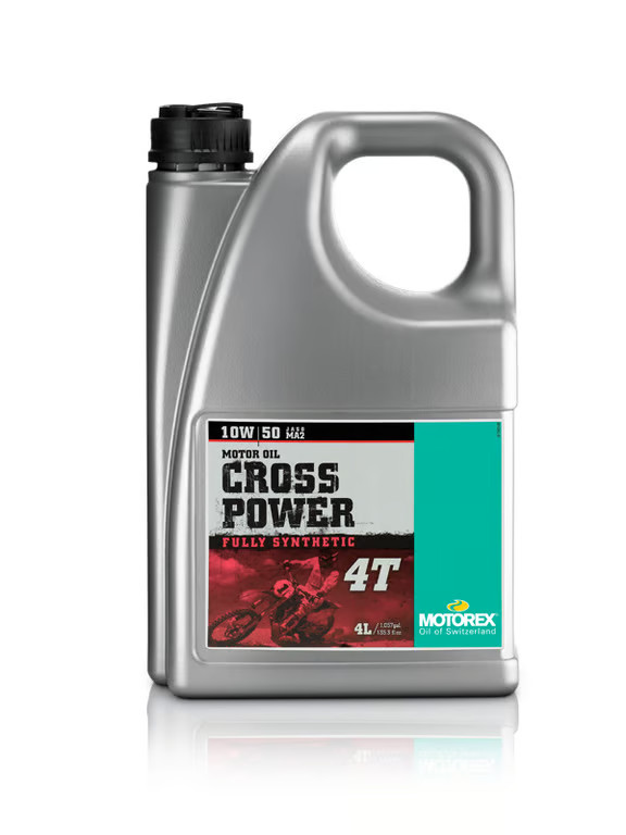 Motorex Cross Power 4T Oil - 10W50 - 4L. Motorcycle ATV/UTV Street Bike PWC 4 L.