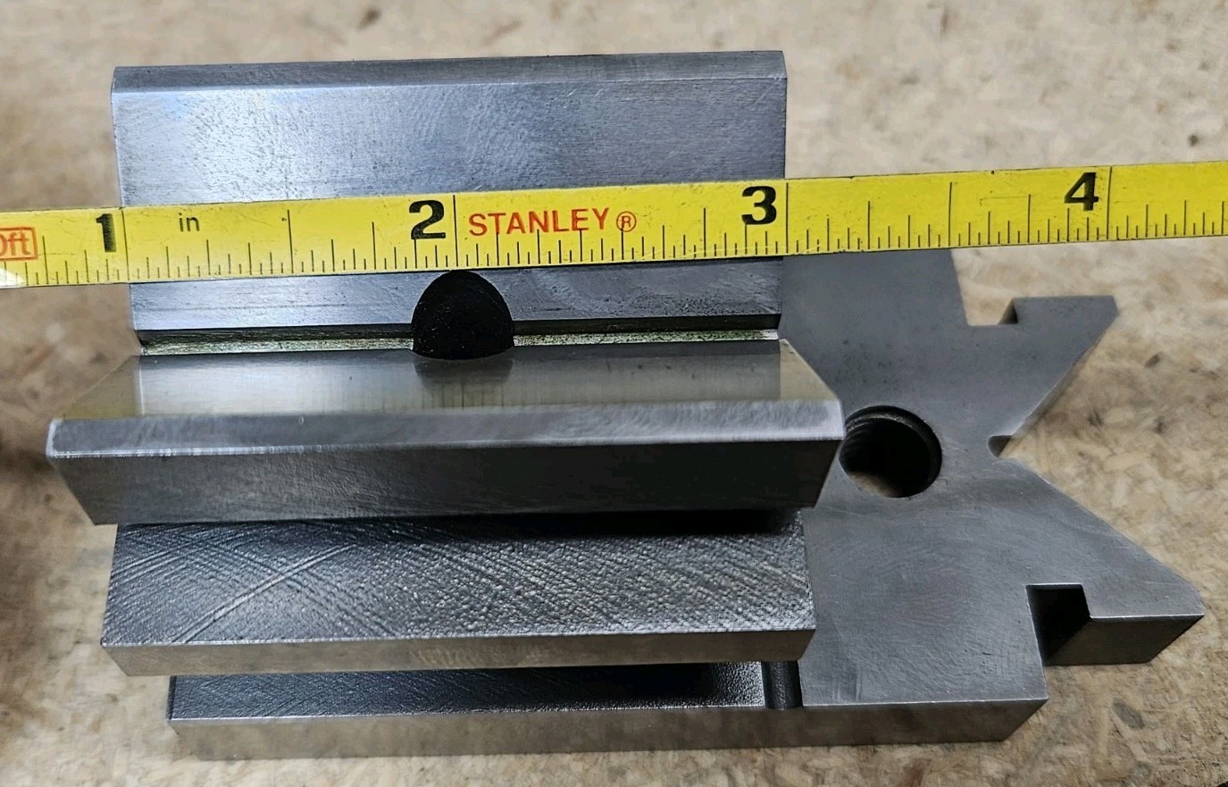 Starrett No. 567 Hardened V-Block with clamp - Made in the U.S.A.