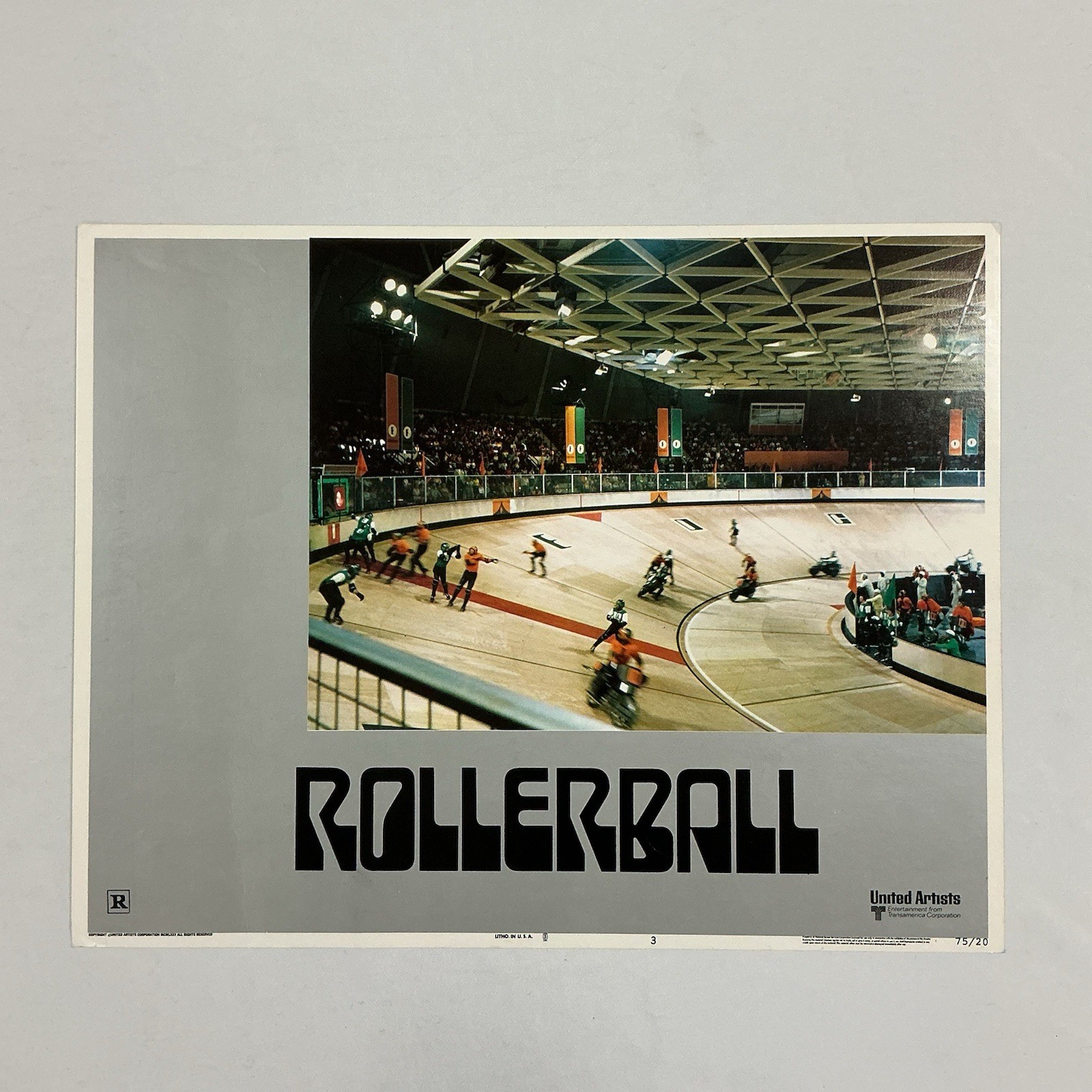 1975 Rollerball Original 11x14” Lobby Card James Caan John Beck