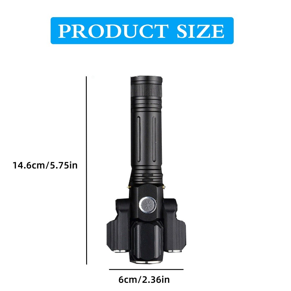 20000LM Rechargeable LED Mountain Bike Lights Bicycle Torch Front &Rear Lamp Set