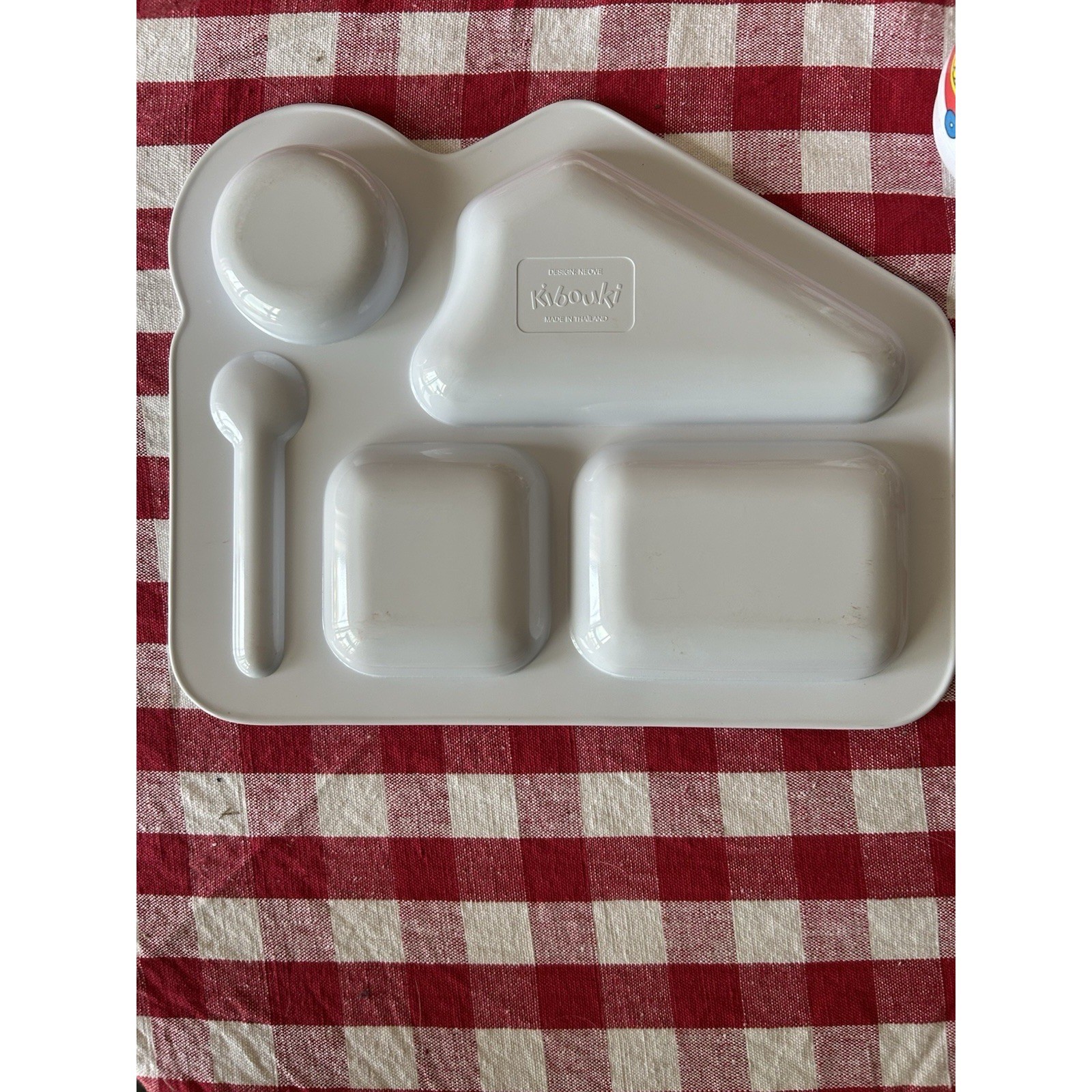 Kibouki Kids Melamine Dinnerware Set Uncle Fritz Penguin Divided Tray Mug Spoon