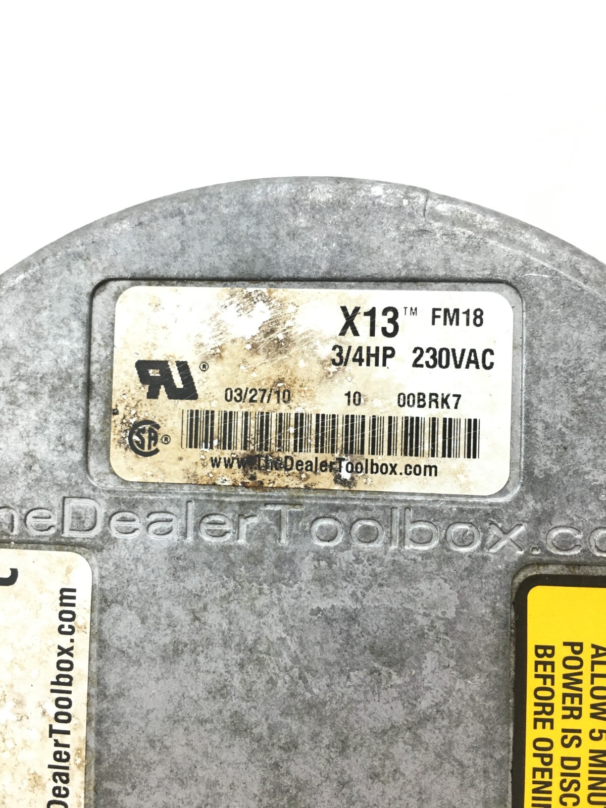 Genteq X13 ECM Motors FM18 230VAC 3/4HP CCW LE rotation Module Only used #Z721