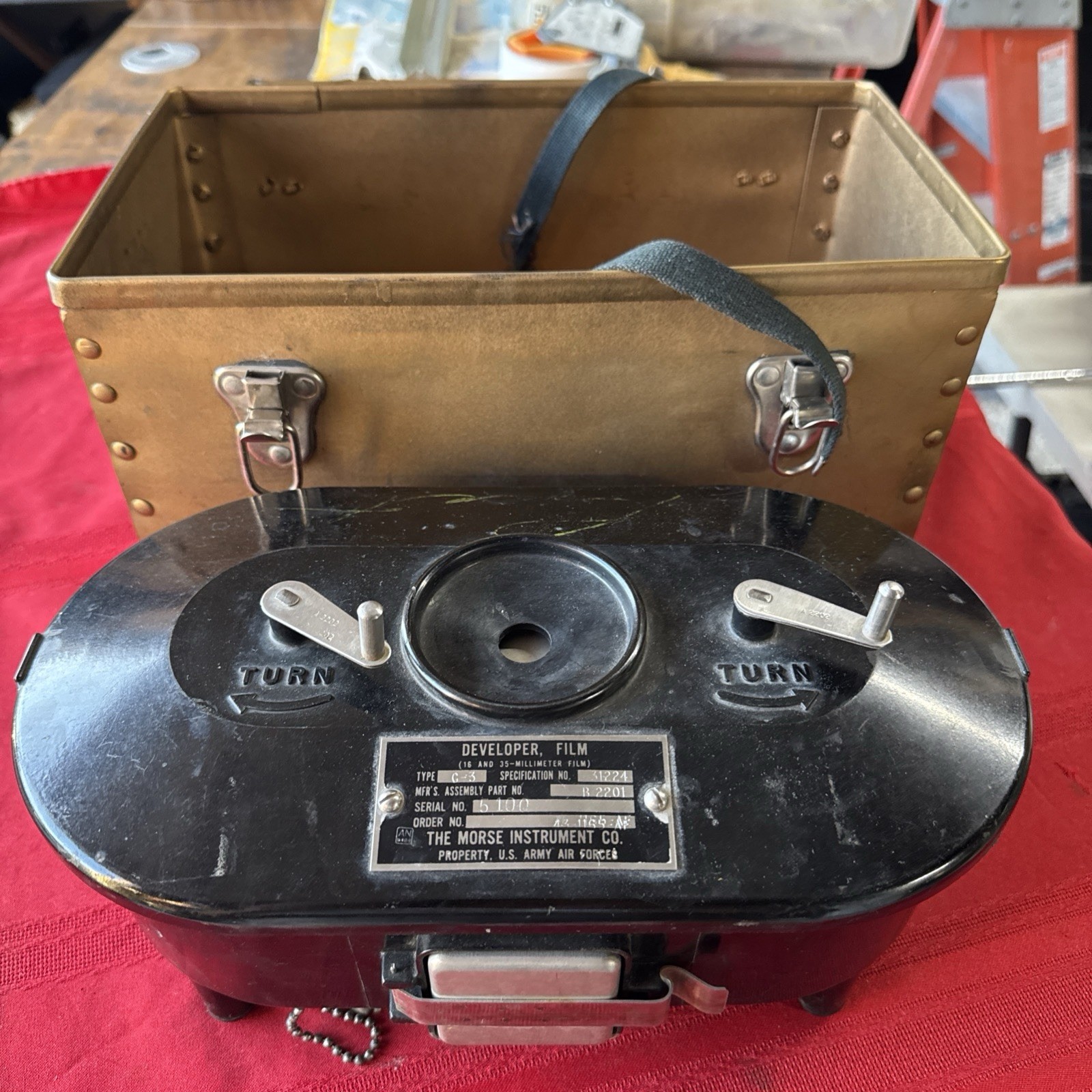 Morse Instrument Developer Type G3 Model  B2201 16mm & 35mm Film VTG Bakelite