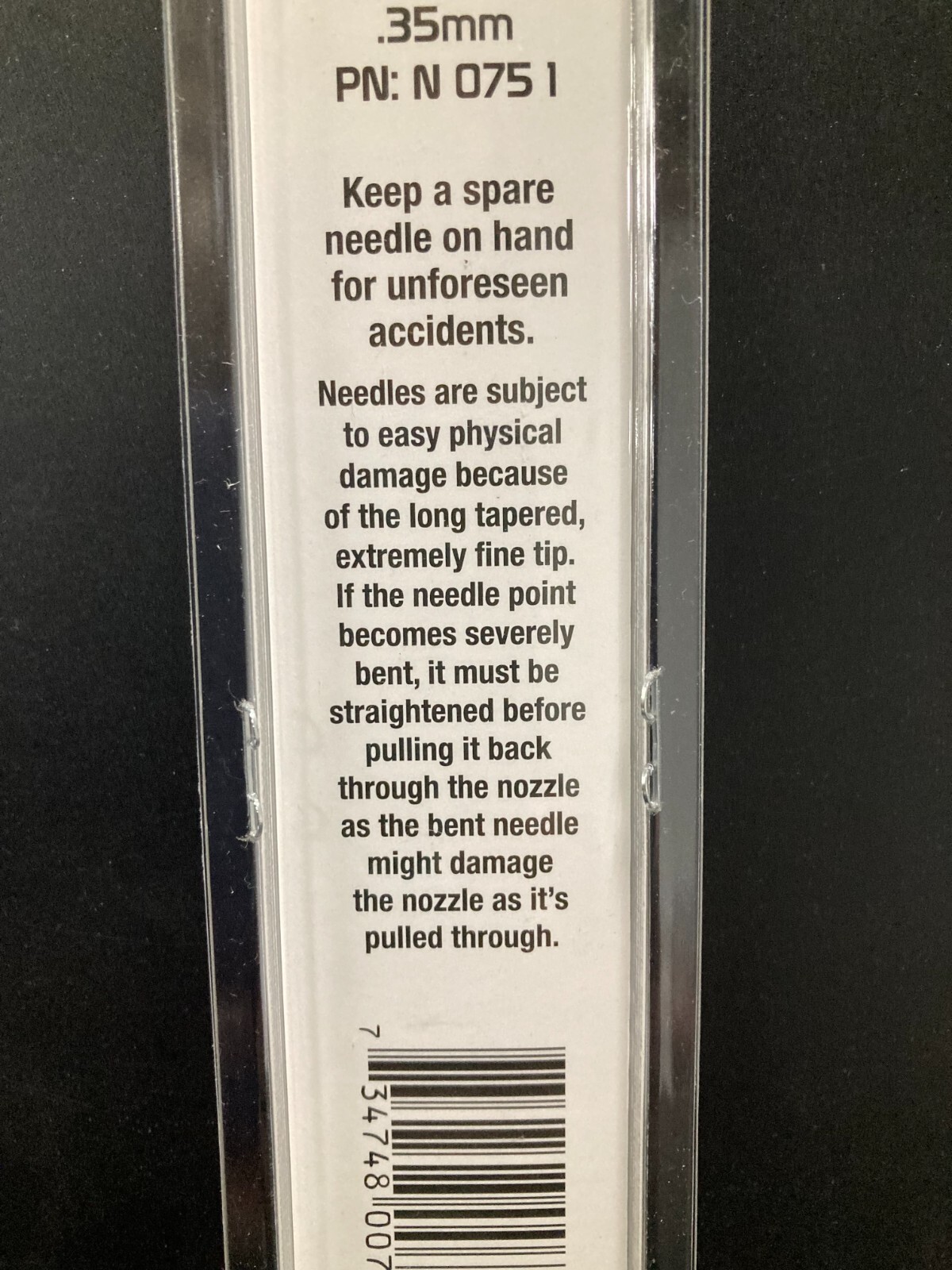 Iwata Neo Airbrush Needle, .35mm, CN Fluid Needle N0751 Silver