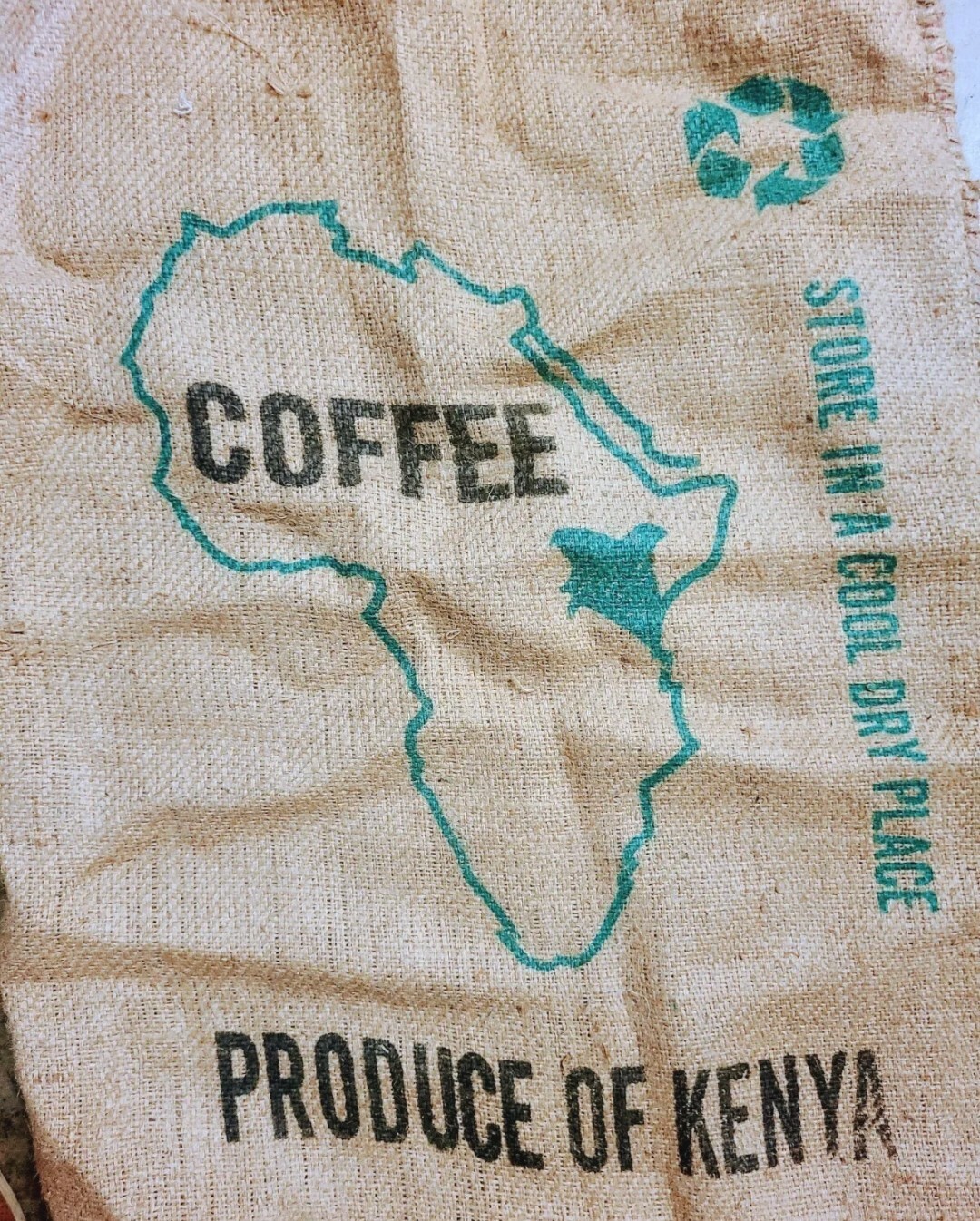 AUTHENTIC JUTE BURLAP COFFEE BAGS - FULL SIZE (5 PACK)