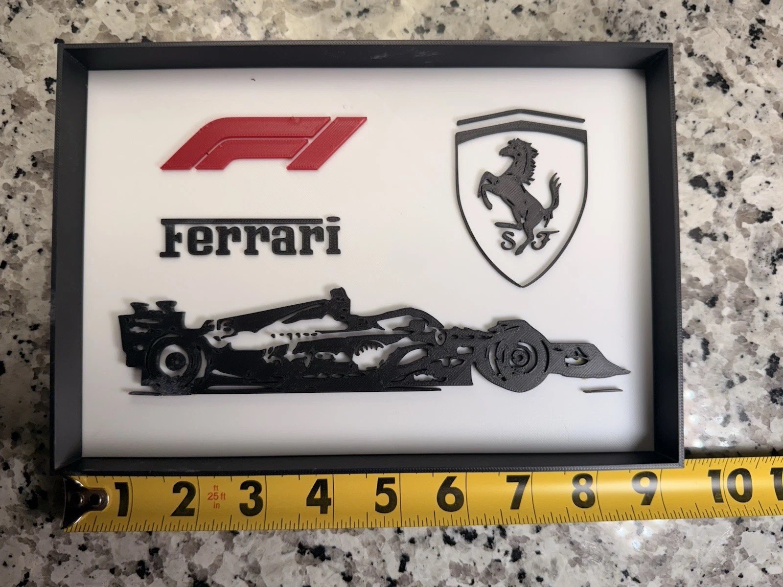 Ferrari F1 Scuderia 3D Art Sign Decor For Wall Or Desk Ferrari F1 Collector Fan