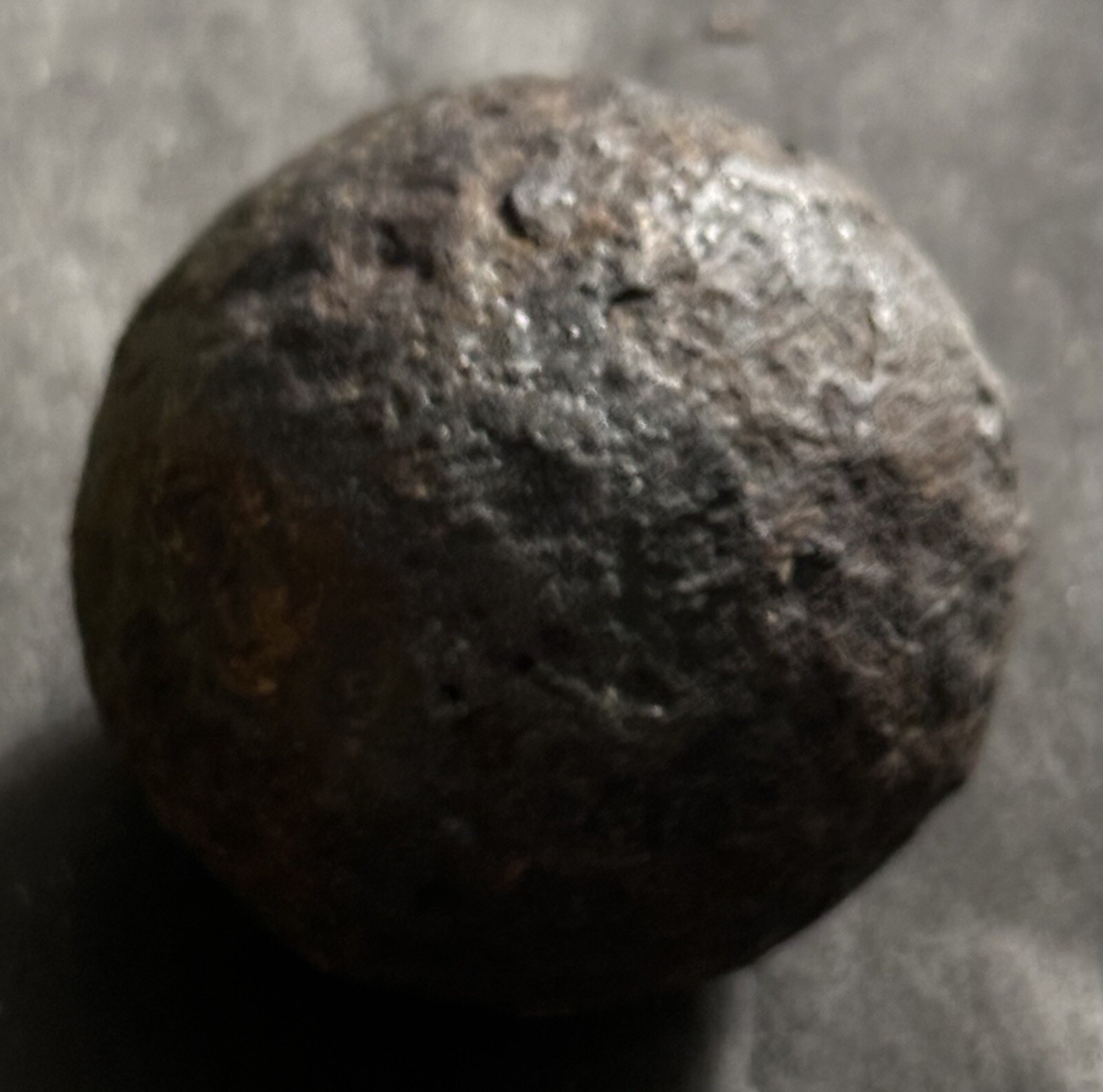 Antique Pre-civil War or Civil War ? 1 Lb (14.8oz) US Cannon Ball 1 Pounder 2”