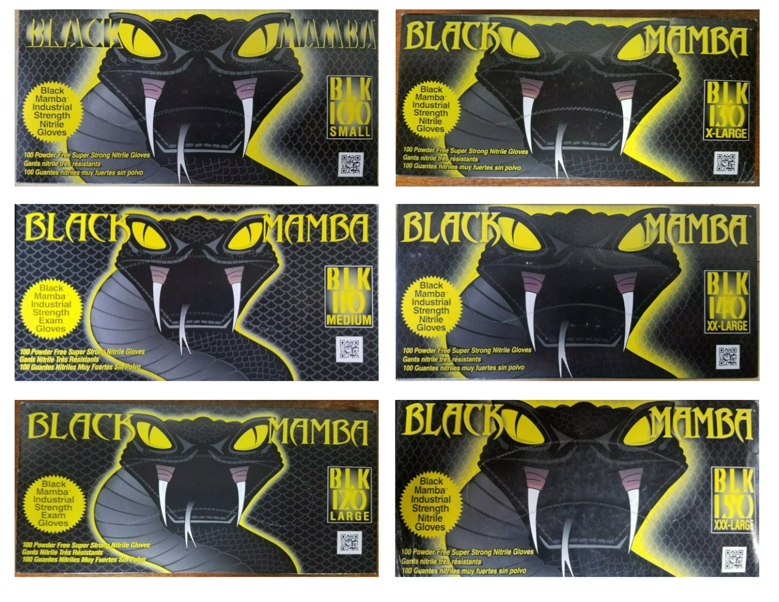 Black Mamba Gloves; Disposable Nitrile Mechanic Glove; HVAC Utility Heavy Duty
