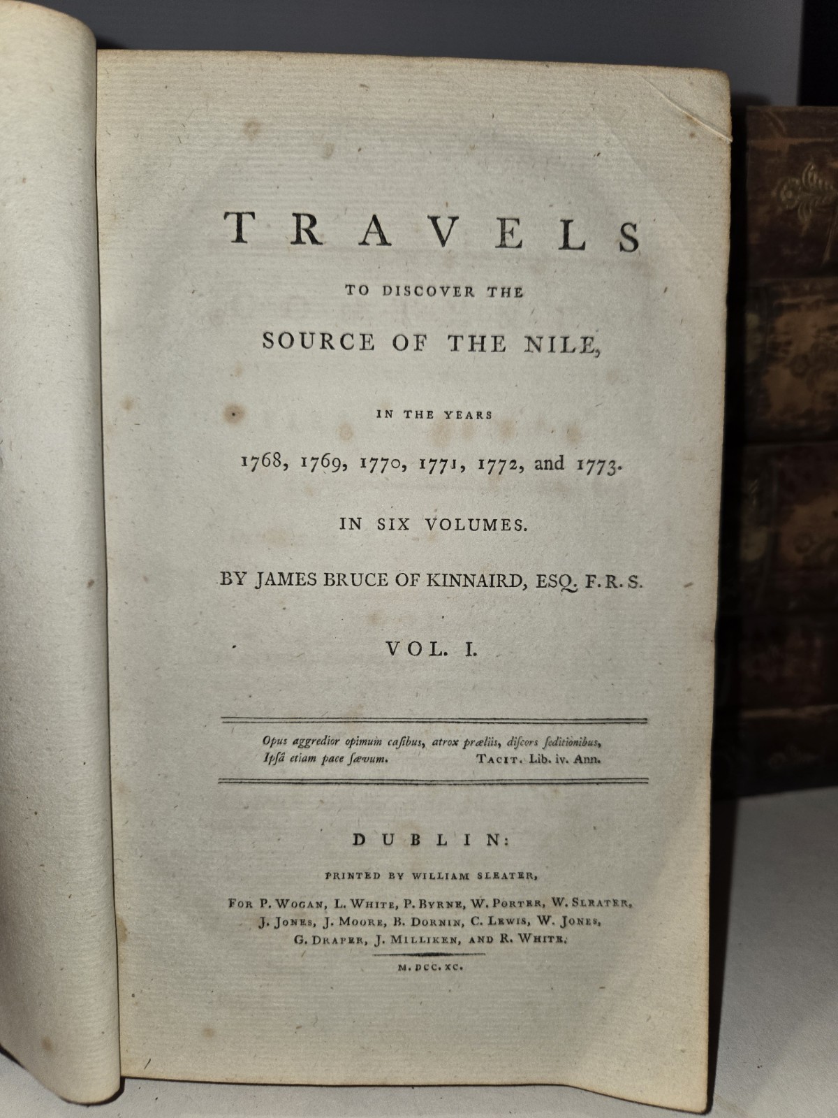 Bruce's TRAVELS TO DISCOVER THE SOURCE OF THE NILE 1768-1773 1st Complete Set