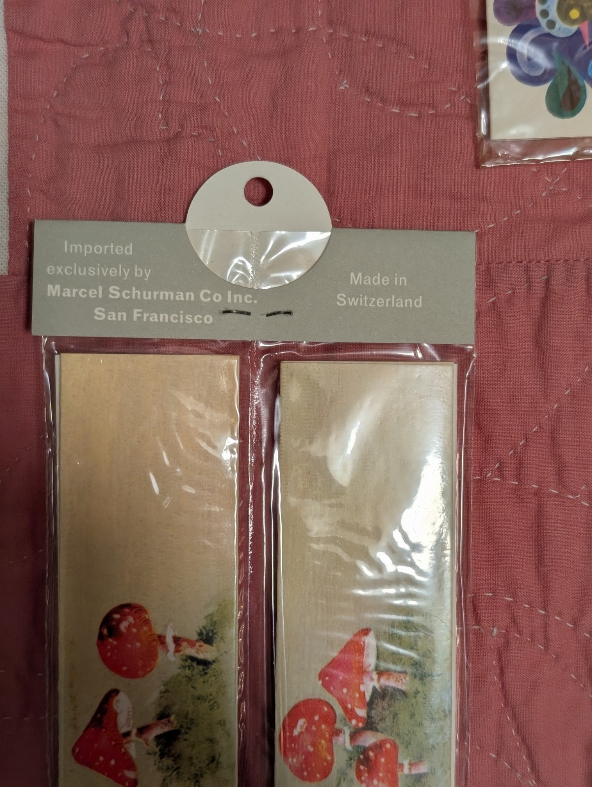 43 Vintage Marcel Schurman Gift Tags Name Tags Mushrooms Birds Butterflies
