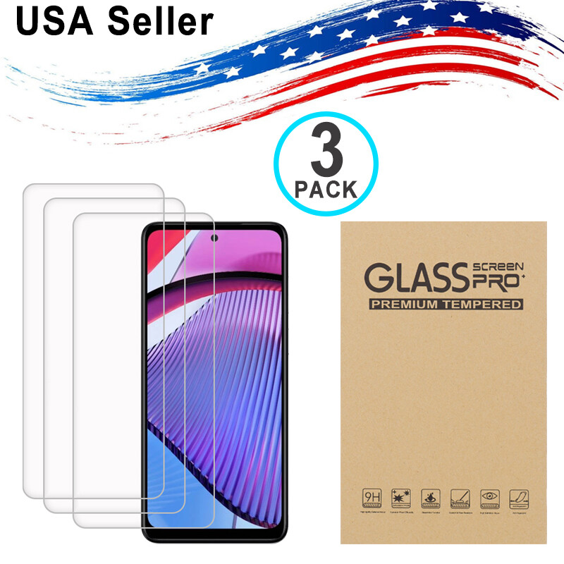 3PK Motorola Moto G Power 2021/2022/2023/2024 Tempered Glass Screen Protector