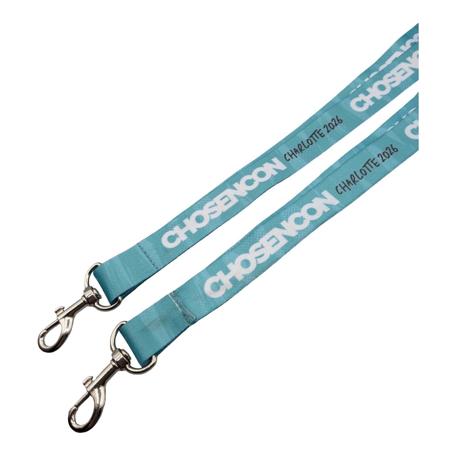 ChosenCon Charlotte 2024 Teal Blue Lanyards Set of 2 The Chosen Merchandise
