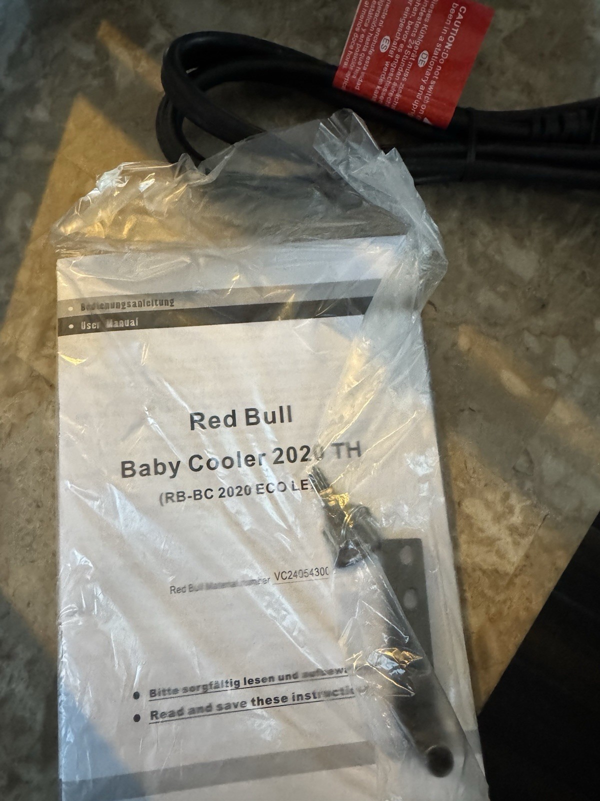 New Red Bull Mini Fridge Baby Cooler 2020 RB-BC 2020 Eco LED KEY + MANUAL