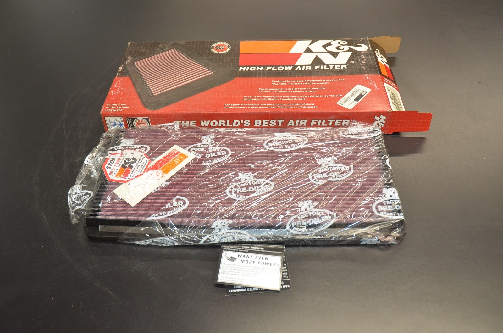 K&N High-Flow Air Filter 1985 1986 1987 1988 1989 Corvette Part #33-2014