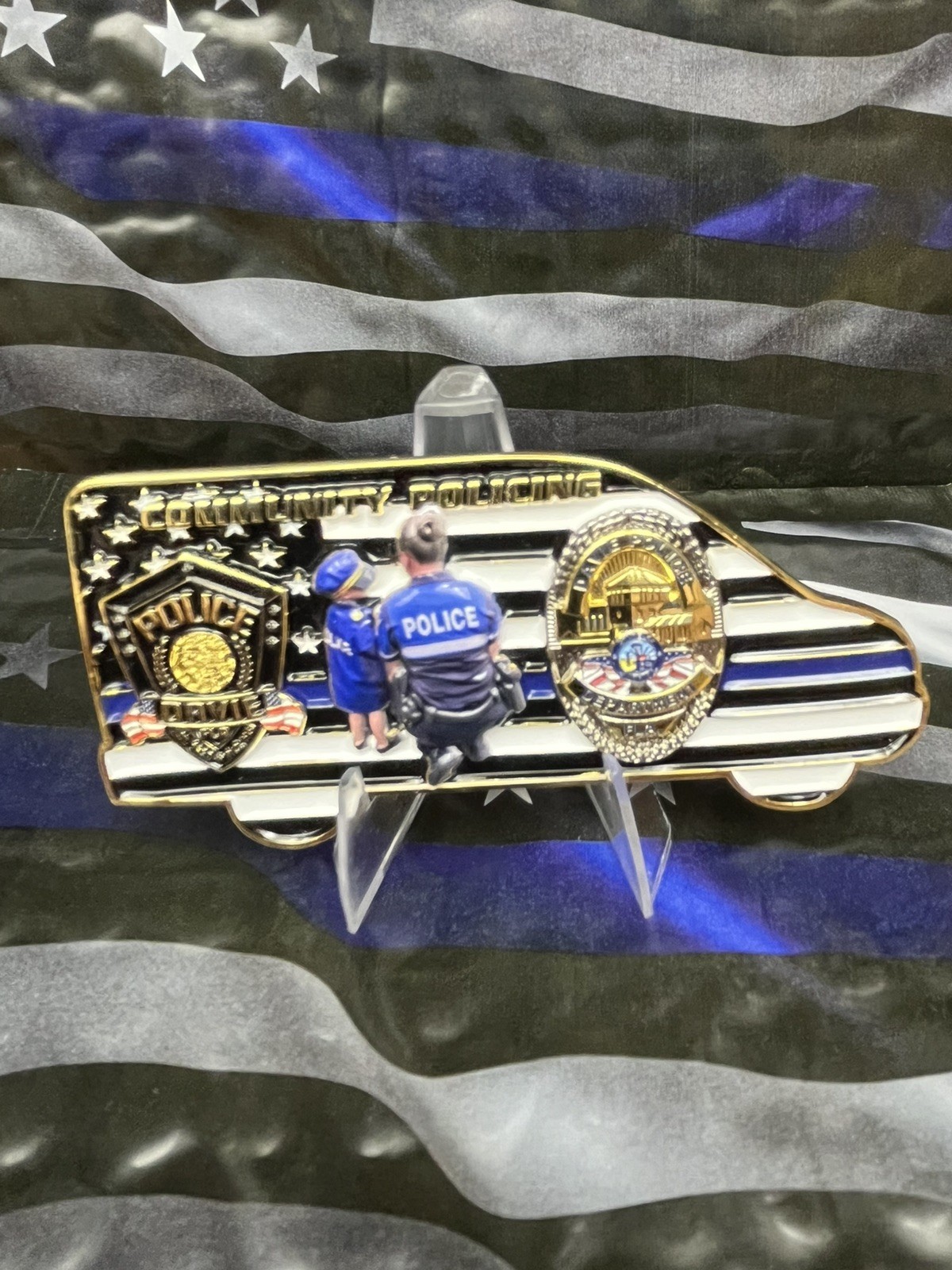 Davie Police Department Community Oriented Policing COP Unit Van Challenge Coin