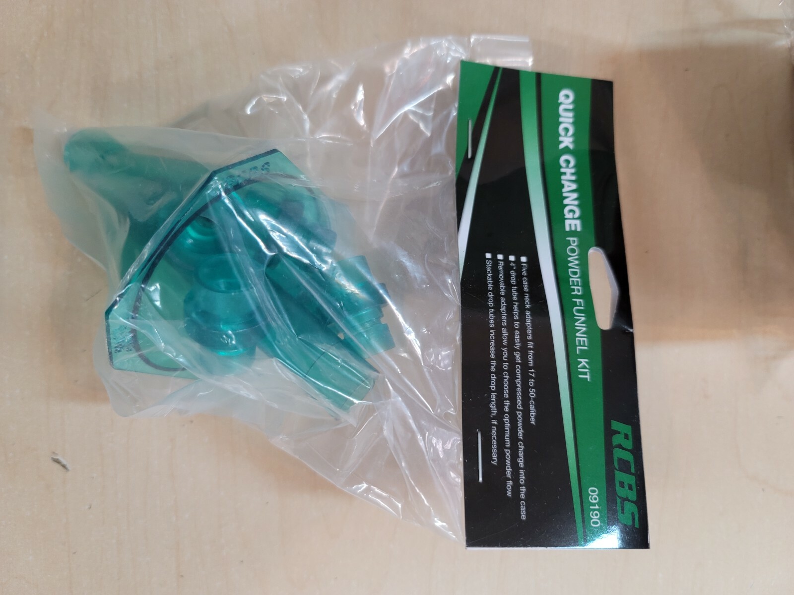 RCBS Quick Change Powder Funnel Kit, mpn 9190, 09190